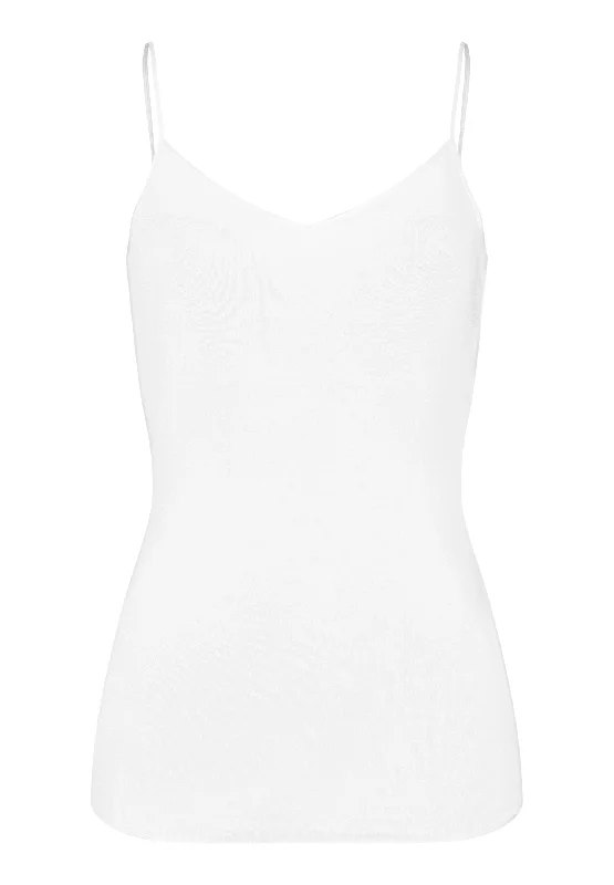 Cotton Seamless Spaghetti Cami Padded | White 71605-101