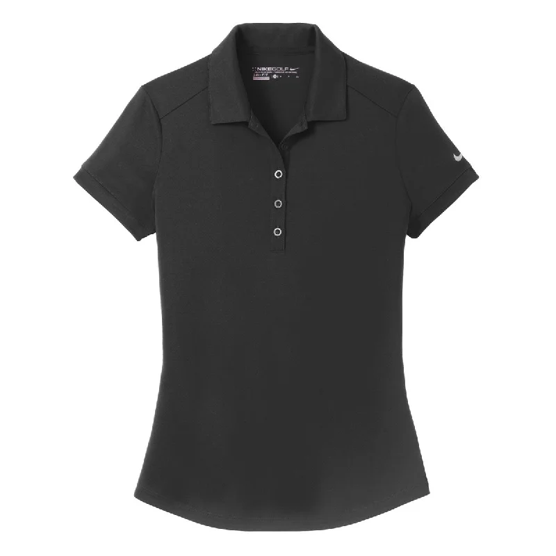 Nike Women's Black Dri-FIT Players Modern Fit Polo