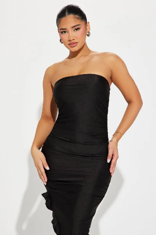 Cia Strapless Maxi Dress - Black