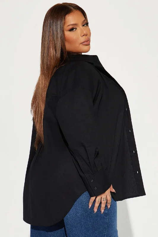 Closet Staple Poplin Shirt - Black