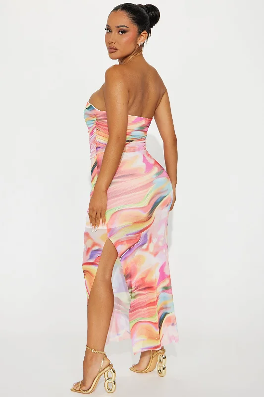 Colorful Romance Maxi Dress - Multi Color