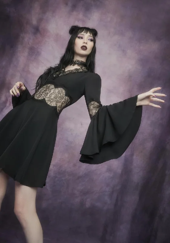 Conjuring The Dead Bell Sleeve Dress