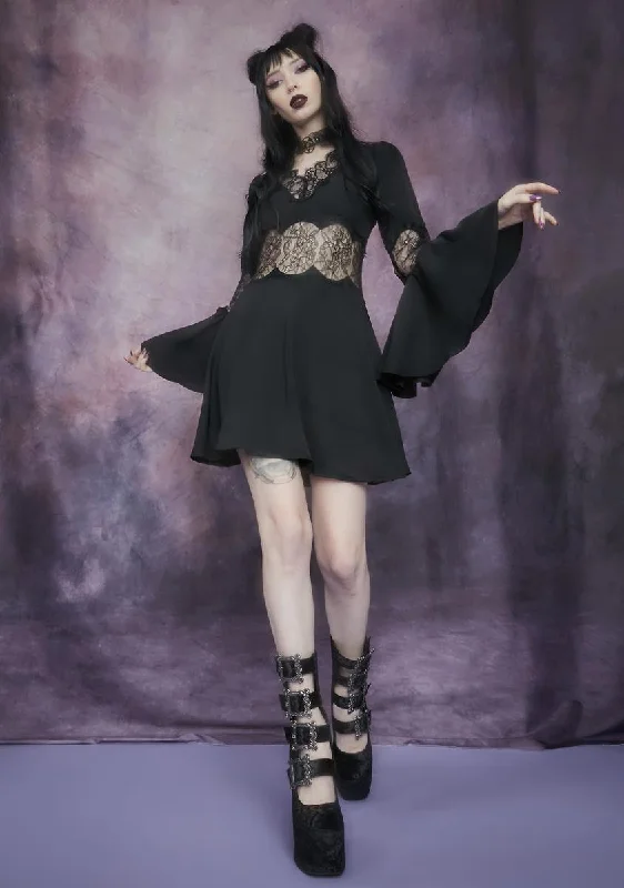 Conjuring The Dead Bell Sleeve Dress