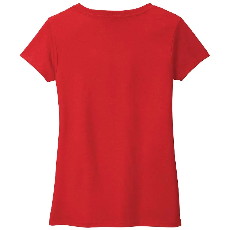 District Women's Ruby Red Re-Tee V-Neck