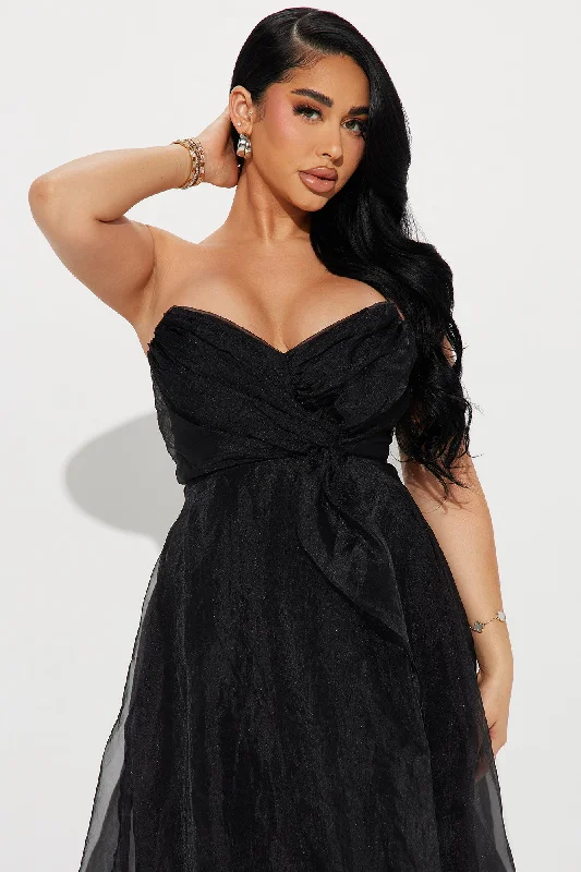 Evelyn Taffeta Gown - Black