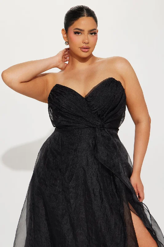 Evelyn Taffeta Gown - Black