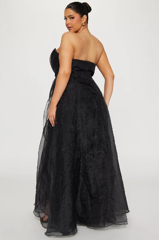 Evelyn Taffeta Gown - Black