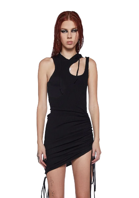 Fader Hooded Mini Dress