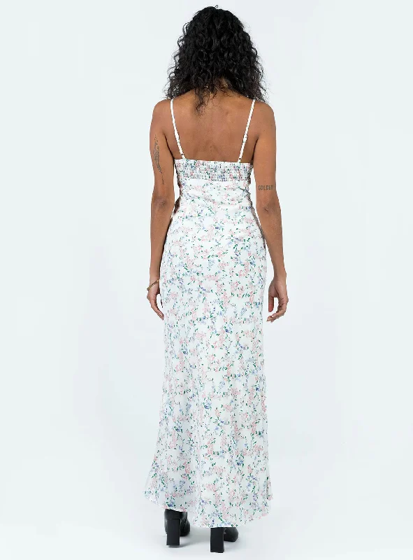 Fairholm Maxi Dress White / Floral