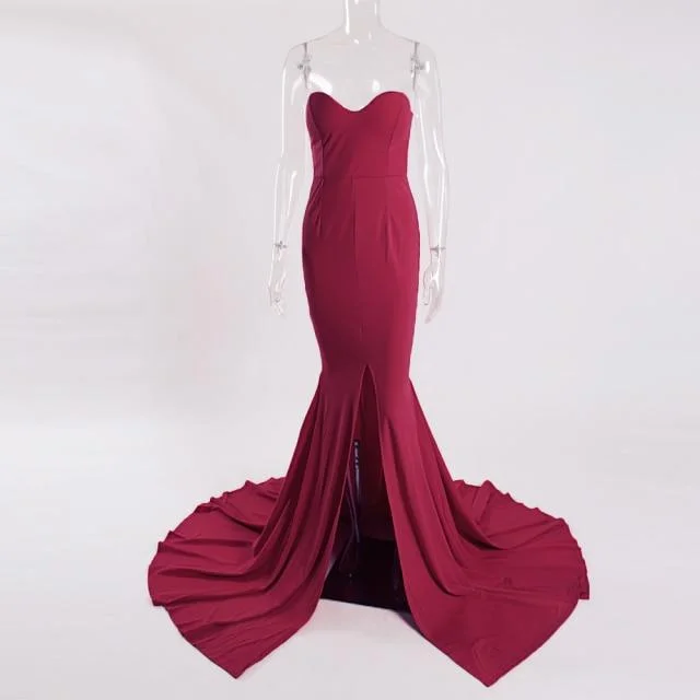 Strapless Burgundy / XS