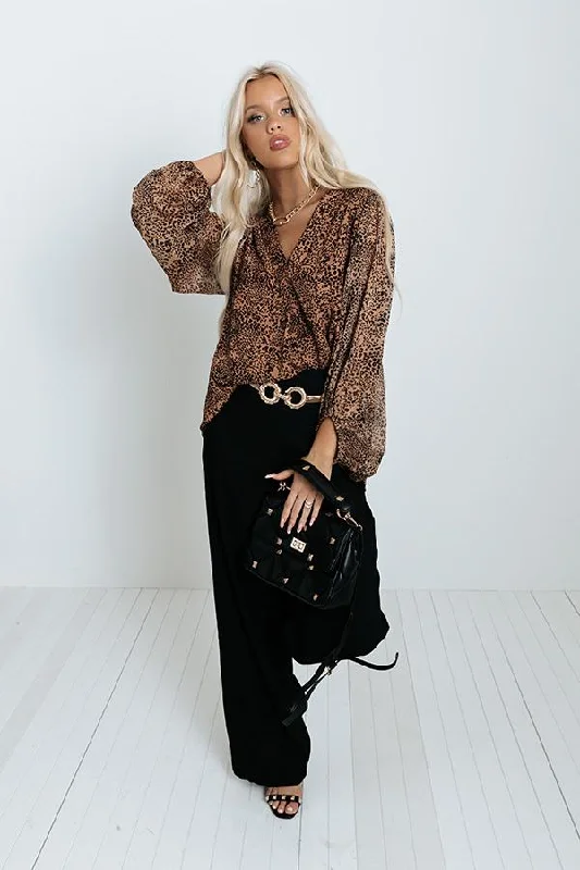 cozy Leopard brown streestyle Top