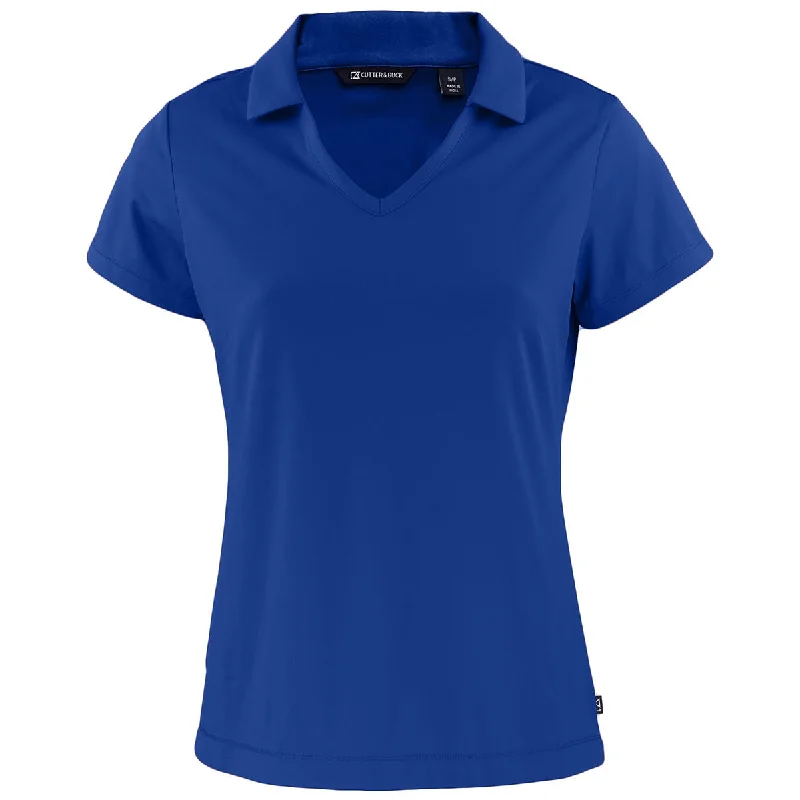 Cutter & Buck Women's Tour Blue Daybreak Eco Recycled V-neck Polo