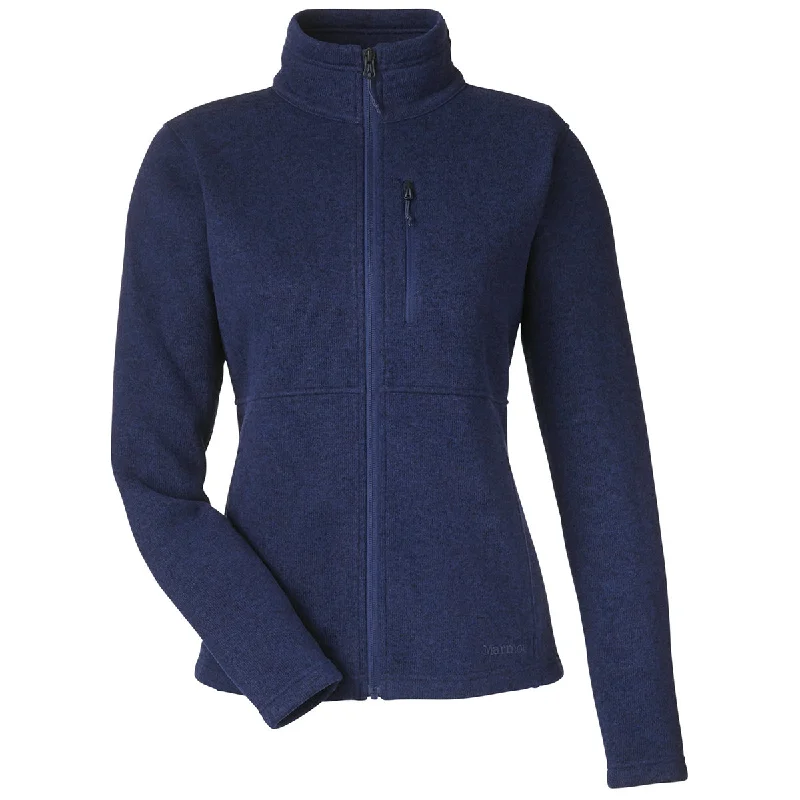 Marmot Women's Artic Navy Dropline Sweater Fleece Jacket