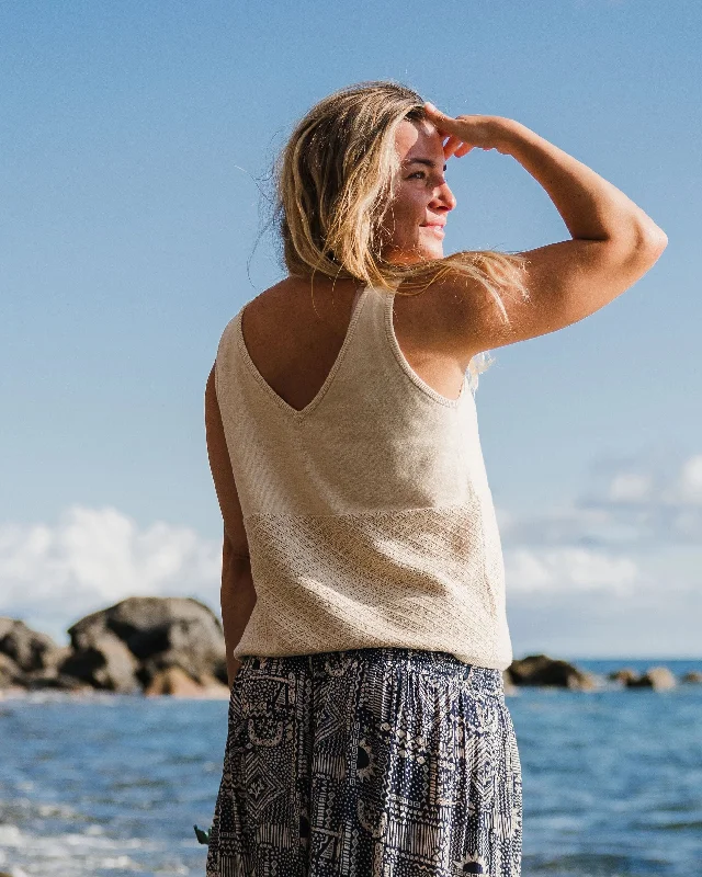 Migrate Organic Knitted Tank Top - Oat