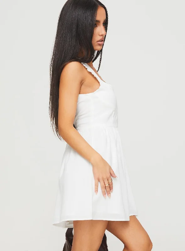 Mochi Mini Dress White