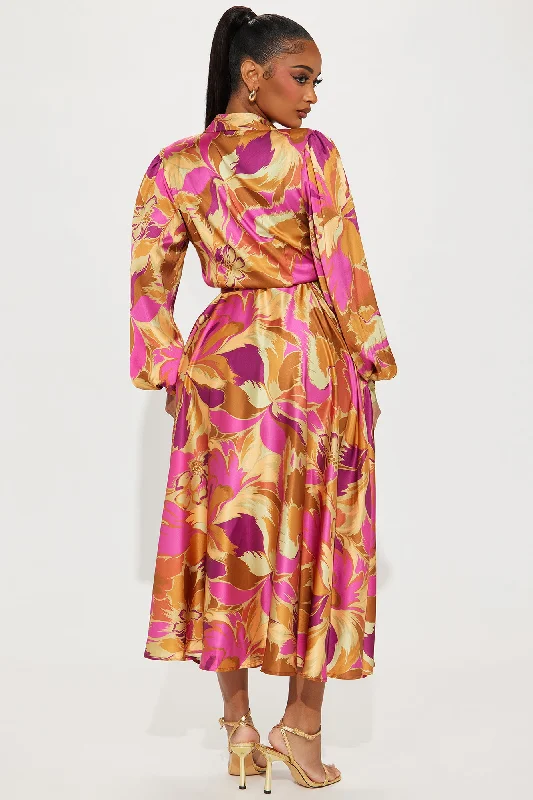 Monaco Summer Maxi Dress - Mustard/combo