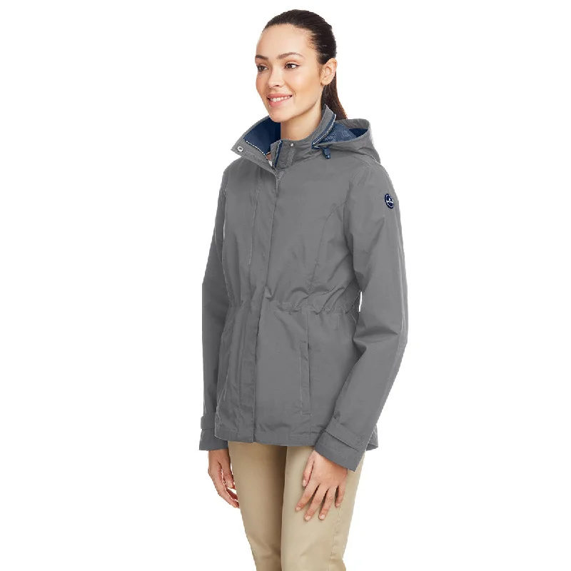 Nautica Women's Graphite Voyage Raincoat