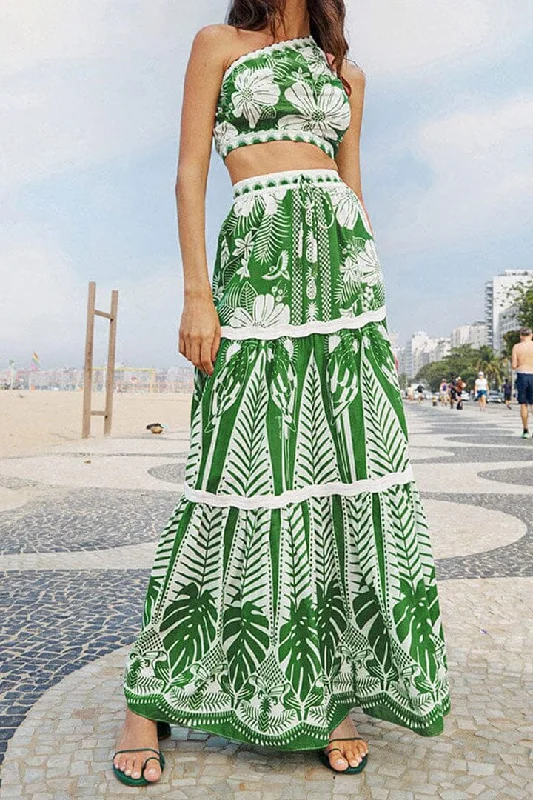 Off-White Macaw Elegance Maxi Skirt