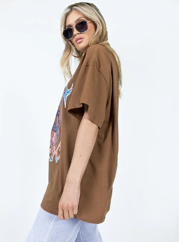 Future Classic Oversized Tee Brown