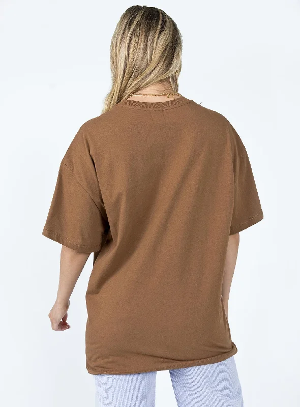 Future Classic Oversized Tee Brown