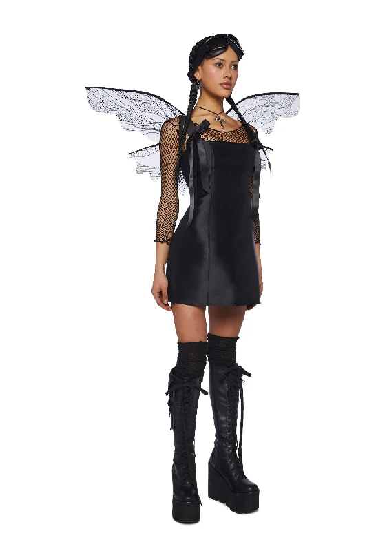 Pixie Stardust Mini Dress - Black