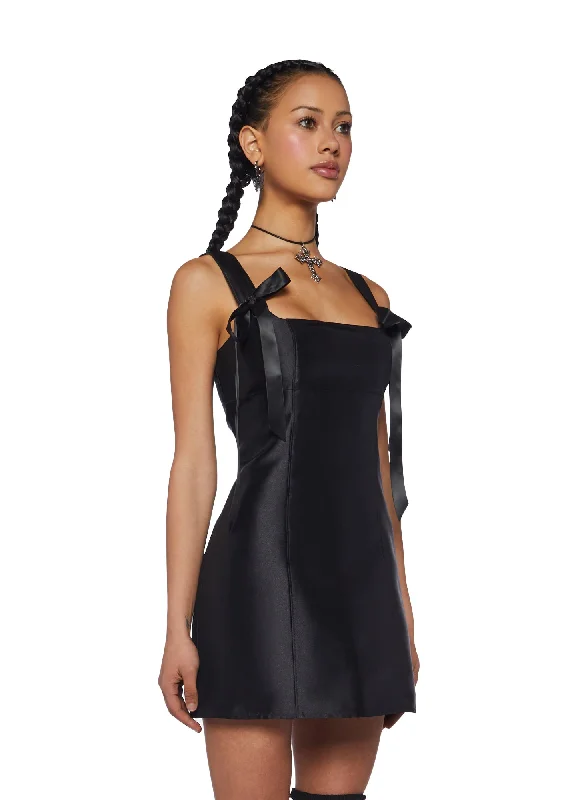 Pixie Stardust Mini Dress - Black