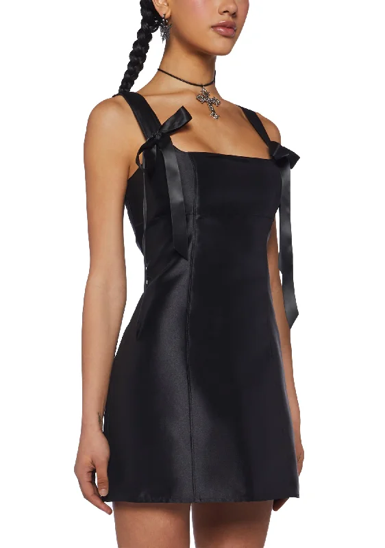 Pixie Stardust Mini Dress - Black