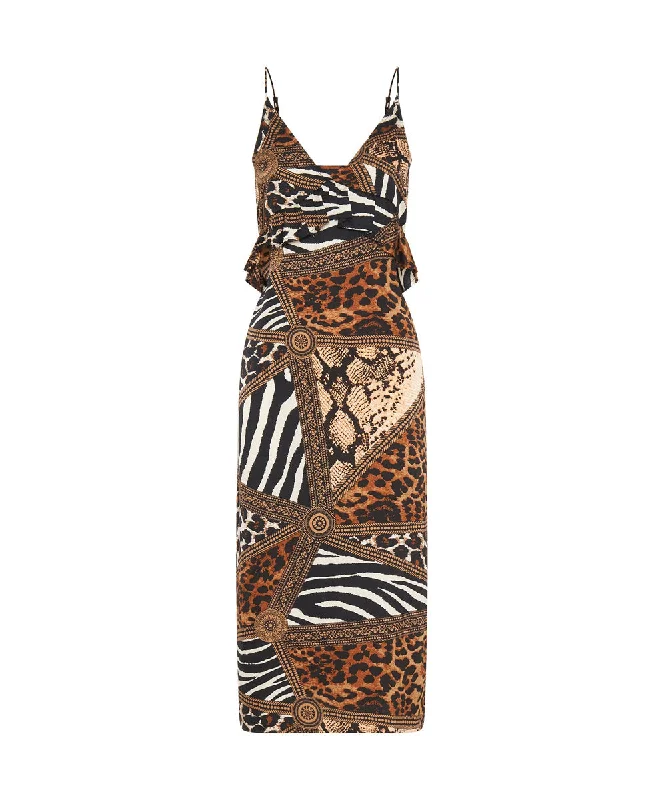 RENDEZVOUS PRINT SLIP DRESS