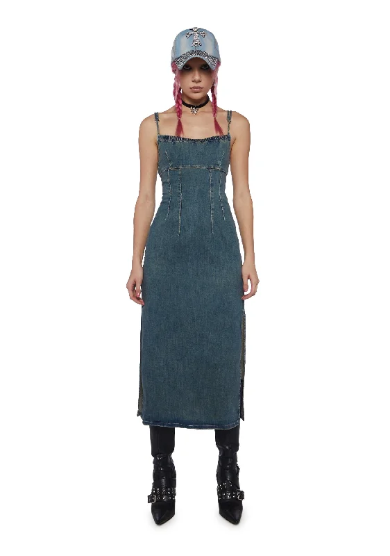 Reyne Denim Midi Dress