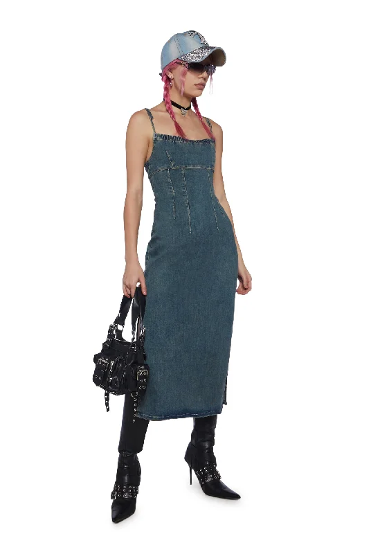 Reyne Denim Midi Dress