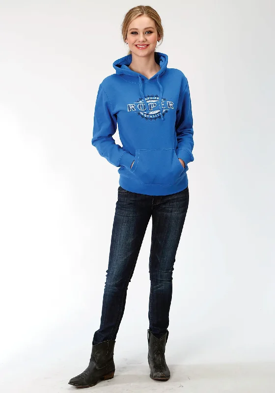 Roper Womens Royal Blue Cotton Blend Genuine Quality Hoodie