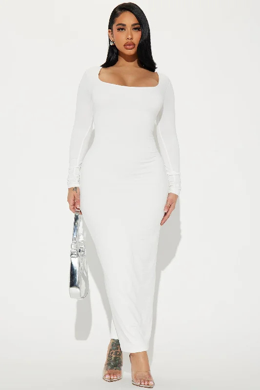 Shyla Double Lined Maxi Dress - Ivory