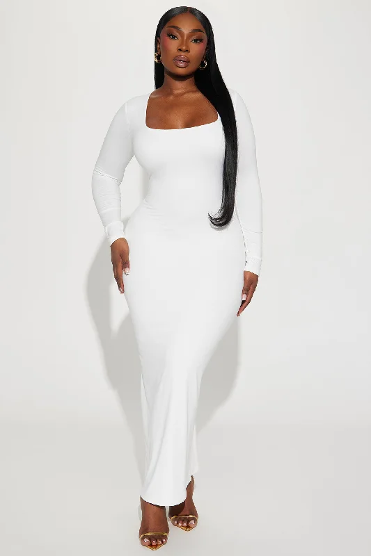 Shyla Double Lined Maxi Dress - Ivory