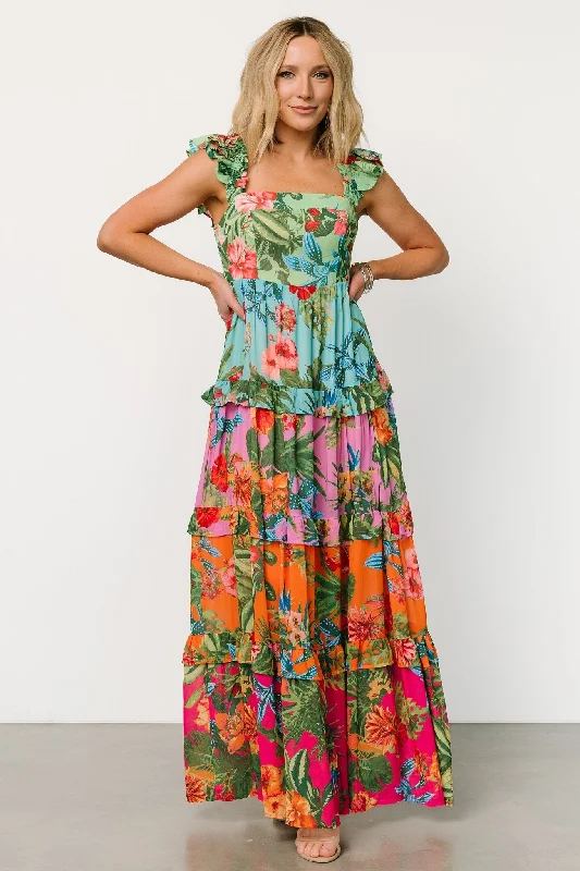 Sundara Tiered Maxi Dress | Multi