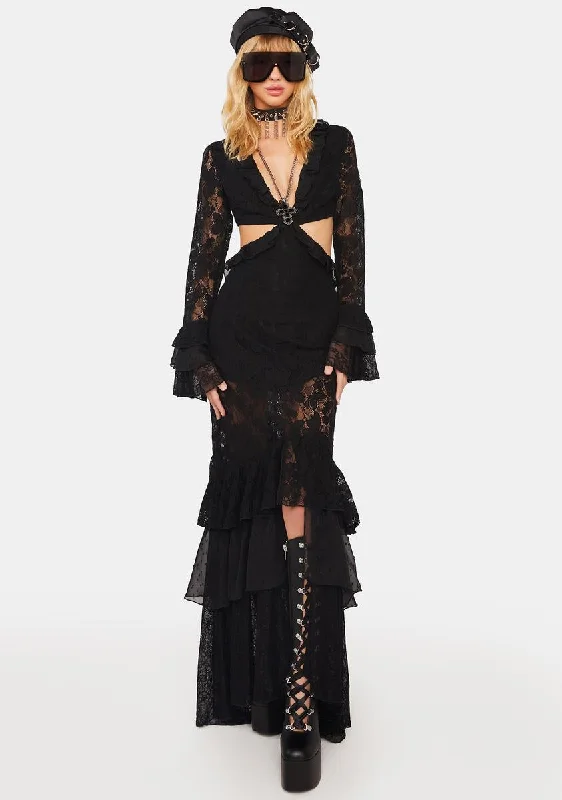 The Rumors Lace Maxi Dress