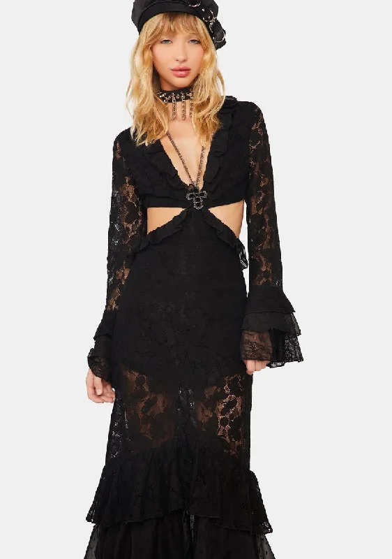 The Rumors Lace Maxi Dress