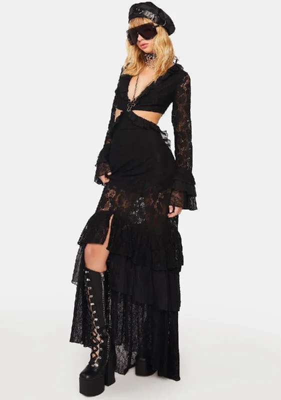 The Rumors Lace Maxi Dress