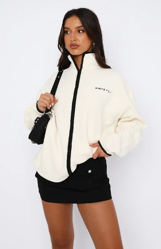 Well Known Fleece Jacket Cream