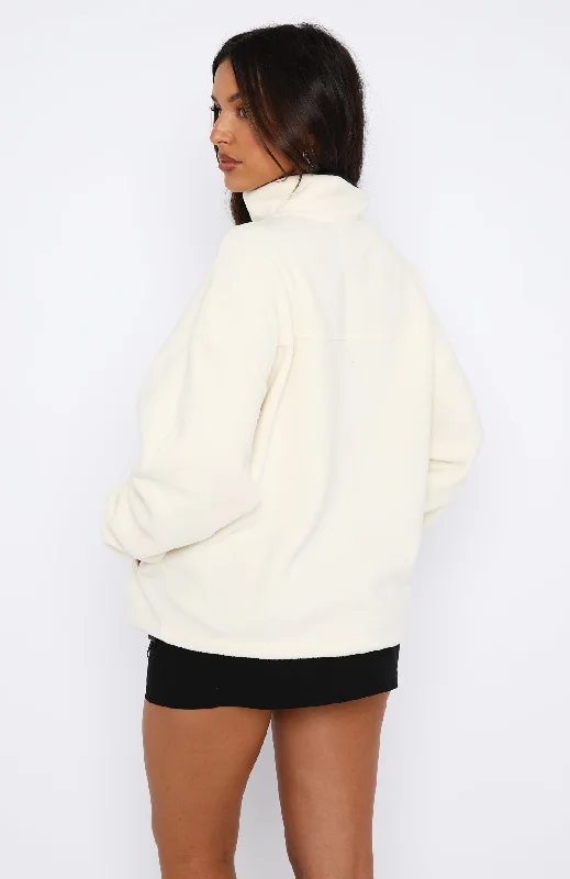 Well Known Fleece Jacket Cream