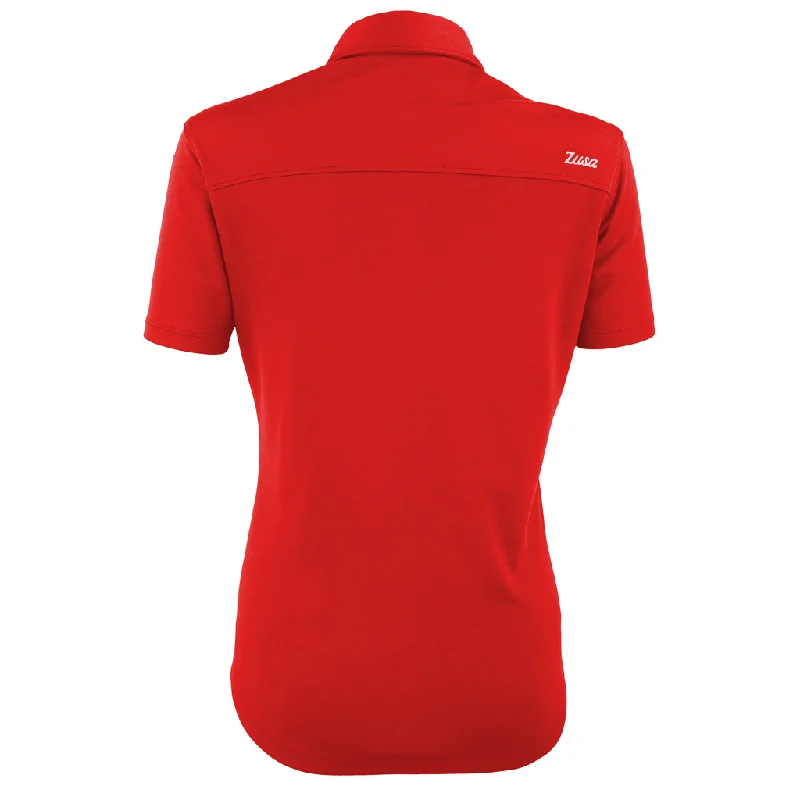 Zusa 3 Day Women's Red Everyday Pique Polo