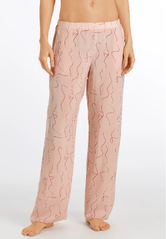 76827 Lille Woven Pants - 2067 Pstl Art Iced Apricot