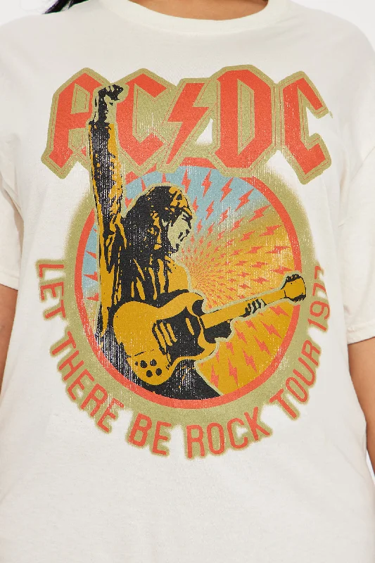 ACDC Let There Be Rock Graphic Tee - Cream