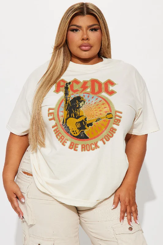 ACDC Let There Be Rock Graphic Tee - Cream