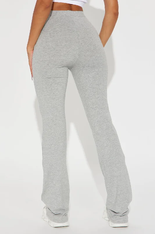 Adriana Flare Pant - Heather Grey