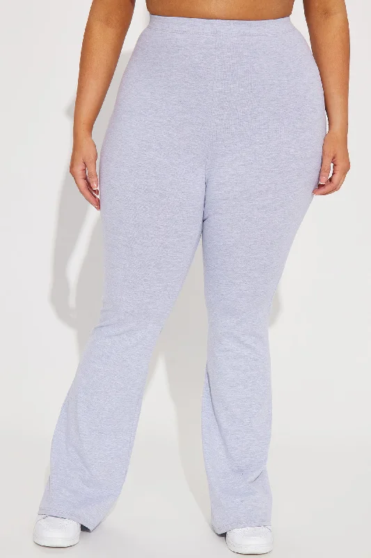 Adriana Flare Pant - Heather Grey