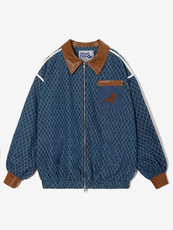 Aelfric Eden Vintage Denim Jacquard Jacket