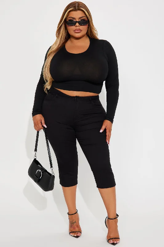 Always On The Go Top - Black