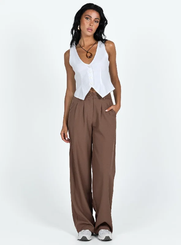 Archer Pants Brown Lower Impact