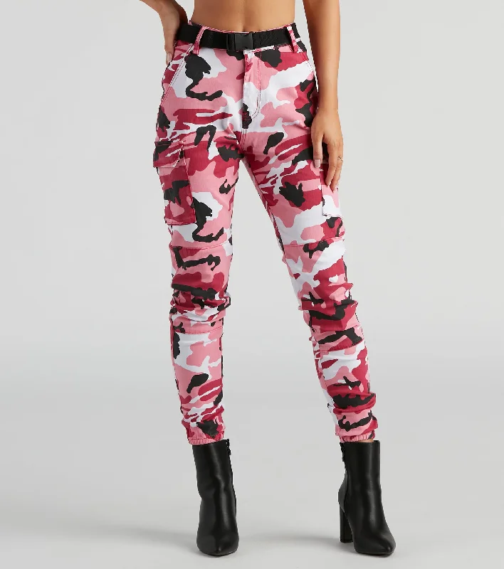 Blend In Mid-Rise Camo Joggers