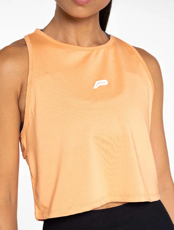 Breeze Crop Tank - Coral